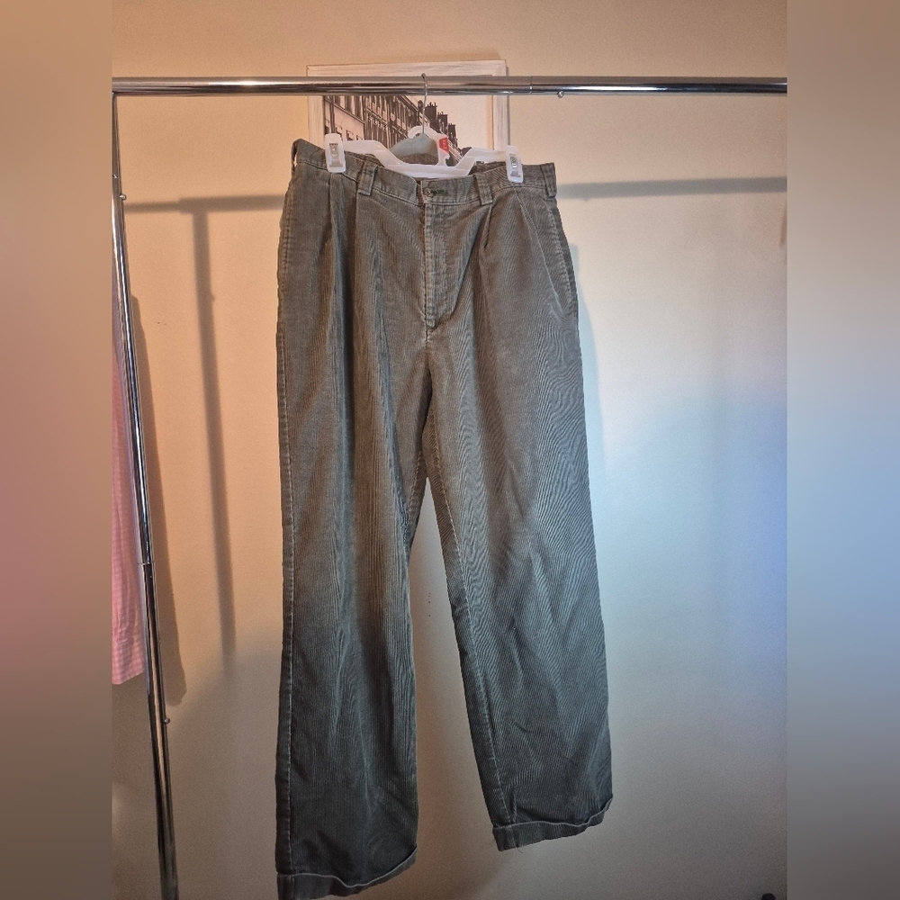 Tommy Hilfiger Vintage Men's Corduroy Pants in Gray